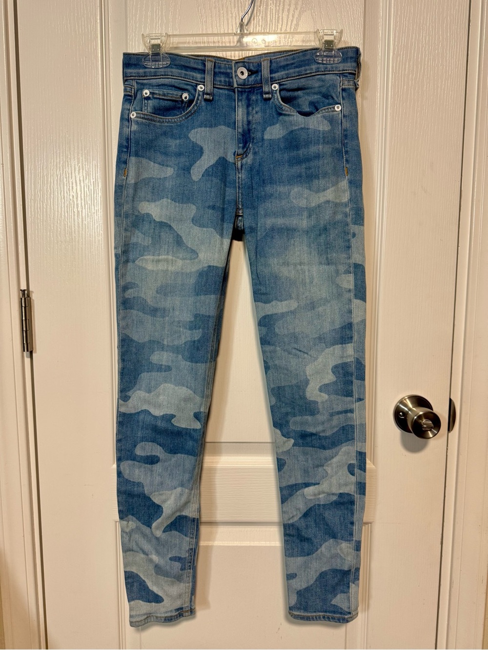 rag & bone Blue Camo Slim Jeans